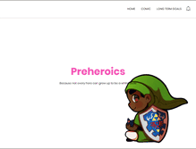 Tablet Screenshot of preheroics.com